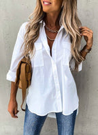 Koszula o luźnym kroju z szerokimi rękawami