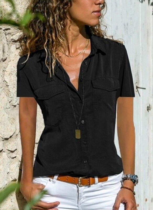 Koszula o luźnym kroju z szerokimi rękawami