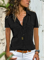 Koszula o luźnym kroju z szerokimi rękawami