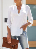 Koszula z transparentną warstwą z falbanką