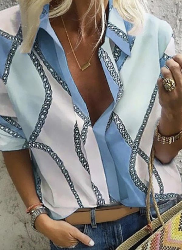 Bluzka z dekoltem w kształcie litery V z tiulowymi rękawami na gumkę