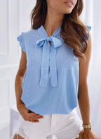 Koszula z transparentną warstwą z falbanką