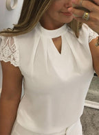 Bluzka na ramiączkach z falbankami