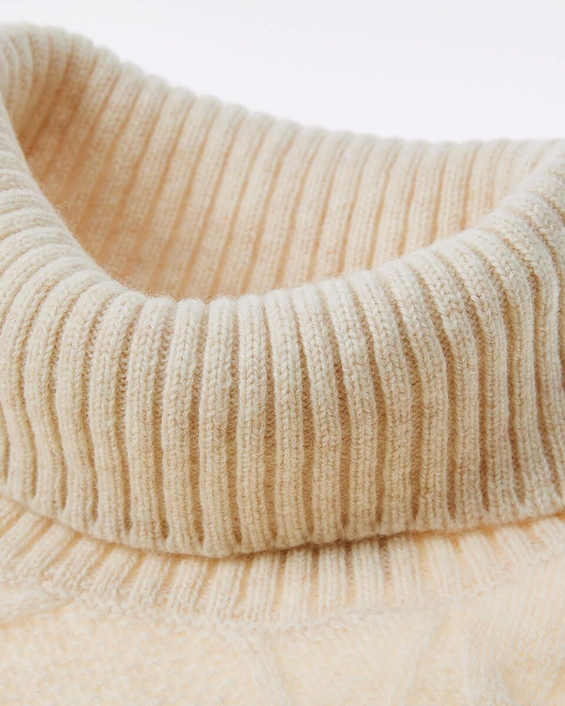 Elżbieta™ | Haftowany Golf z Wełny Merino