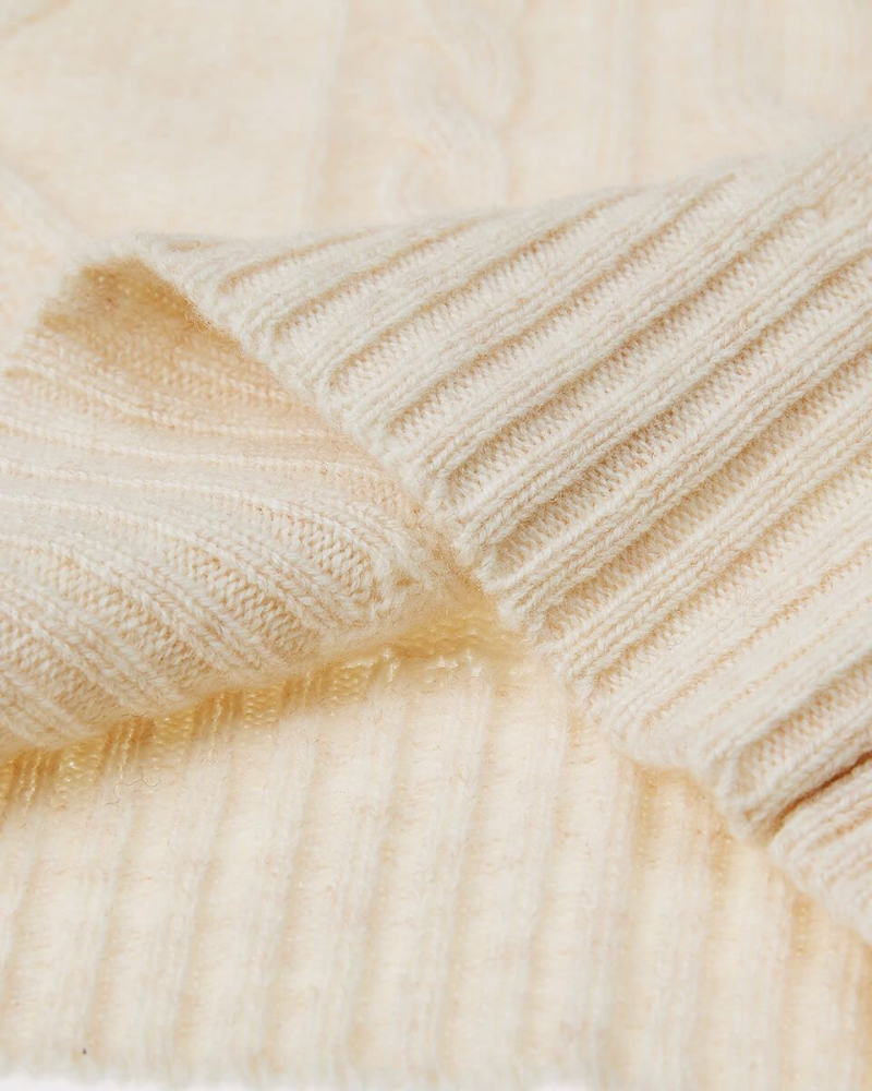 Elżbieta™ | Haftowany Golf z Wełny Merino