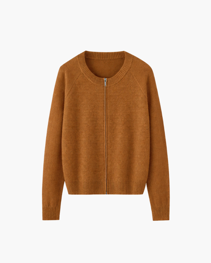 Magdalena™ | Kaszmirowy Kardigan z Podwójnym Zamkiem