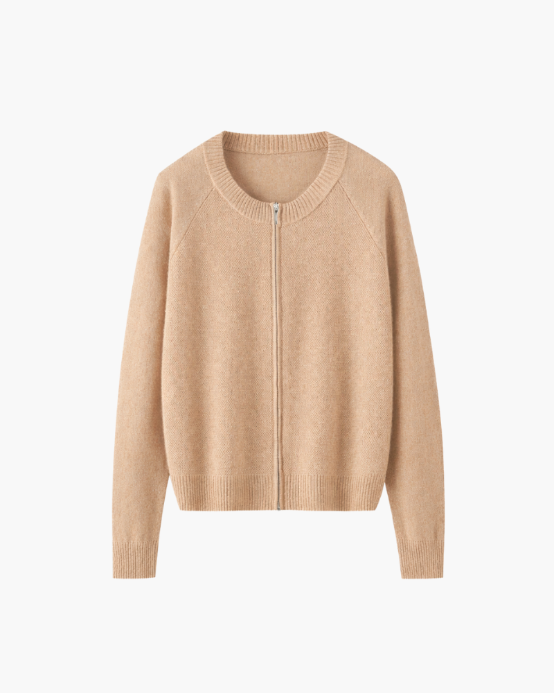 Magdalena™ | Kaszmirowy Kardigan z Podwójnym Zamkiem