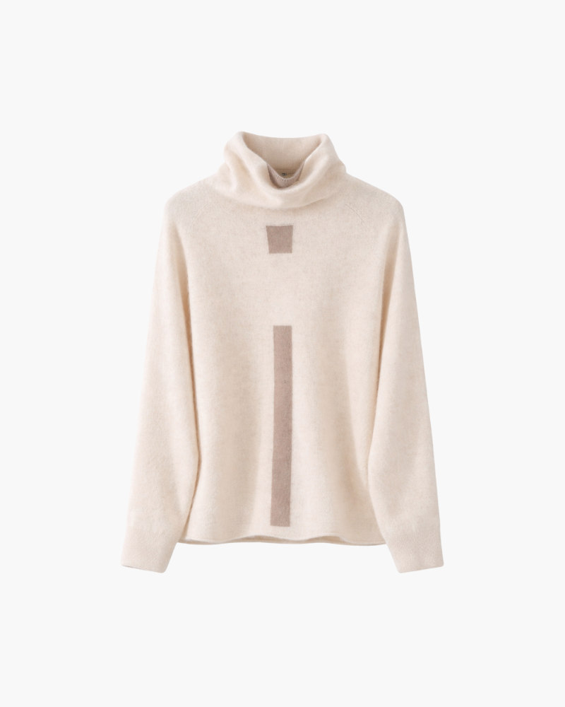 Natalia™ | Luksusowy Sweter Mink Cashmere z Falbanką
