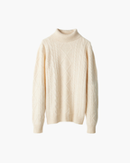 Elżbieta™ | Haftowany Golf z Wełny Merino