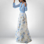 Rita | Elegancka kwiecista sukienka maxi