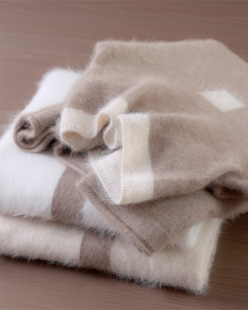 Natalia™ | Luksusowy Sweter Mink Cashmere z Falbanką