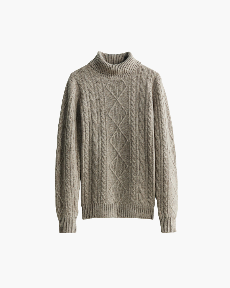 Elżbieta™ | Haftowany Golf z Wełny Merino