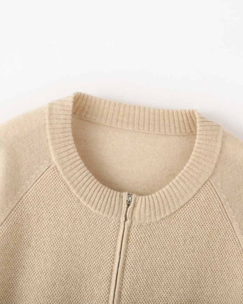 Magdalena™ | Kaszmirowy Kardigan z Podwójnym Zamkiem