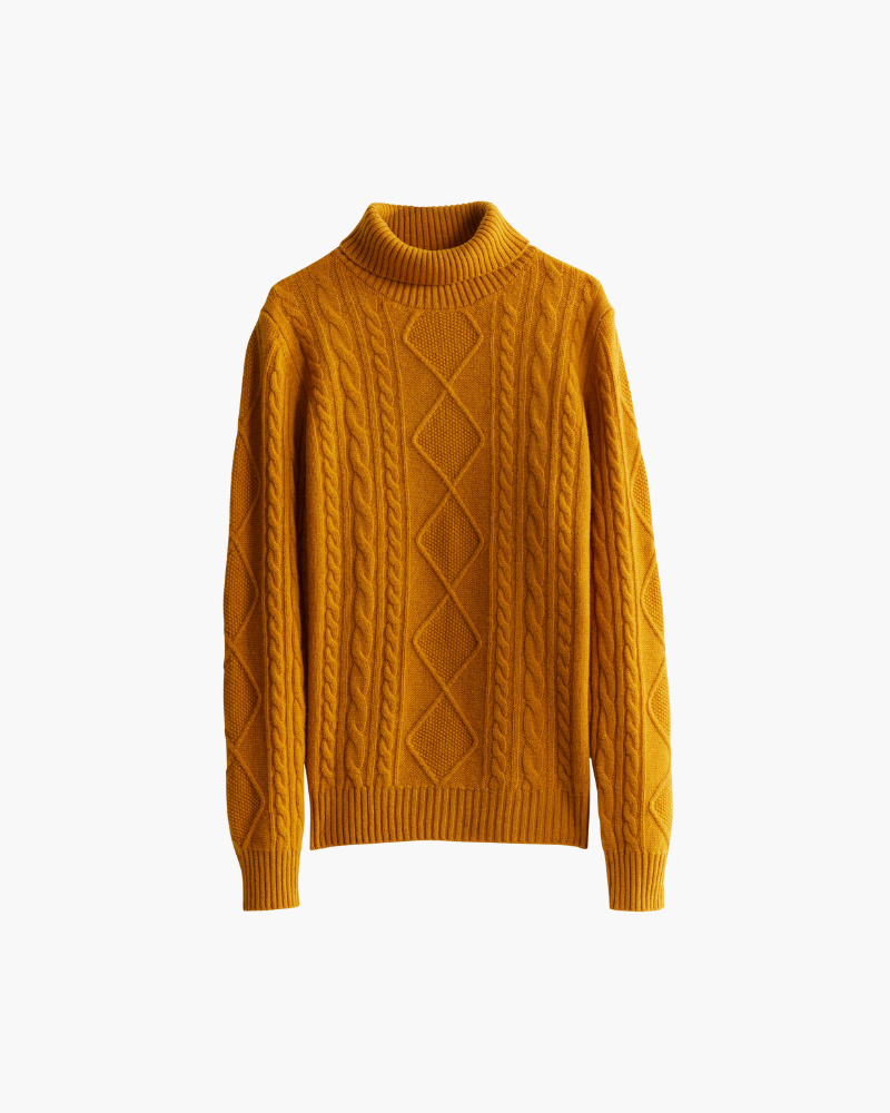 Elżbieta™ | Haftowany Golf z Wełny Merino