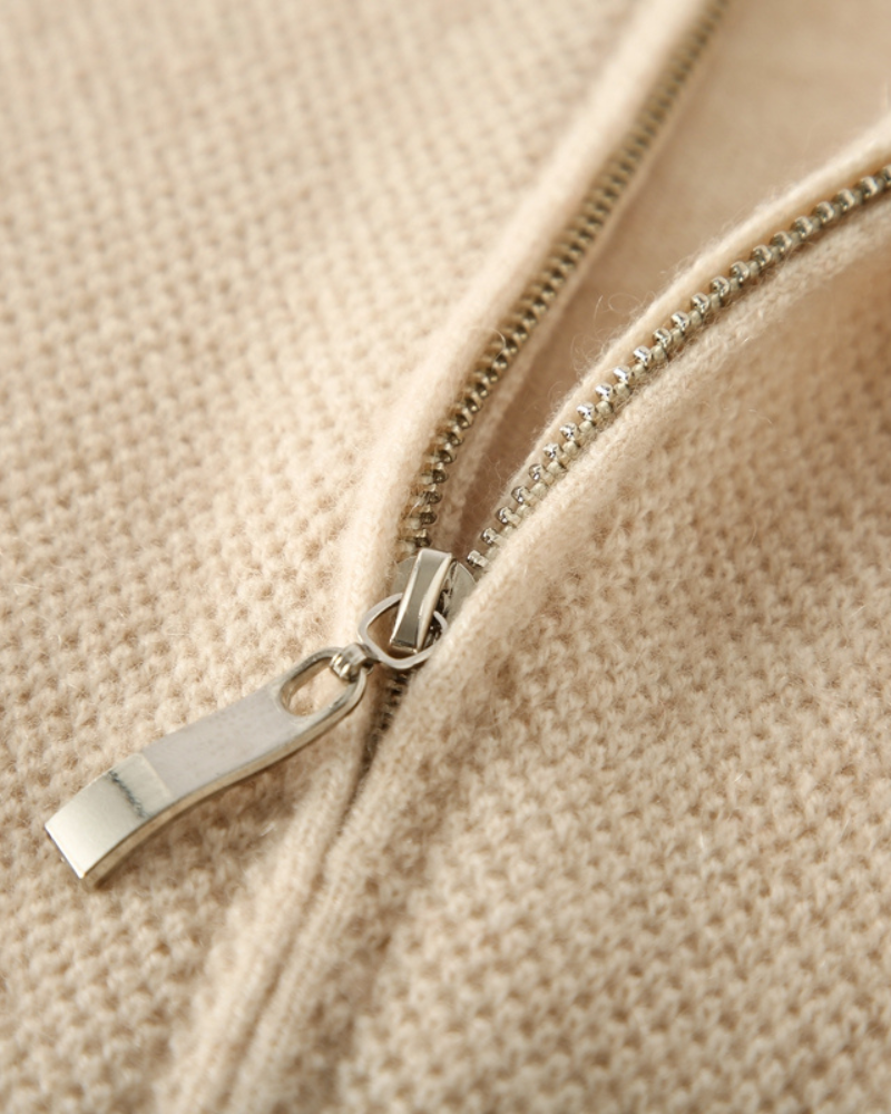 Magdalena™ | Kaszmirowy Kardigan z Podwójnym Zamkiem