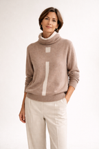 Natalia™ | Luksusowy Sweter Mink Cashmere z Falbanką