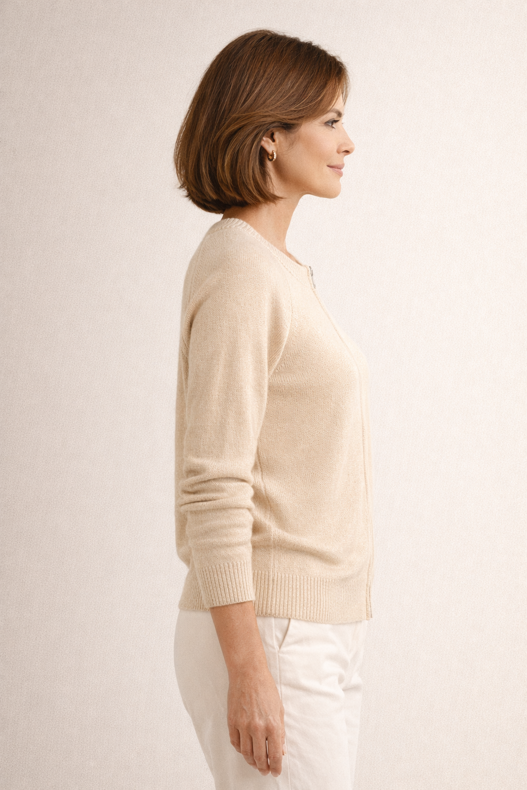 Magdalena™ | Kaszmirowy Kardigan z Podwójnym Zamkiem