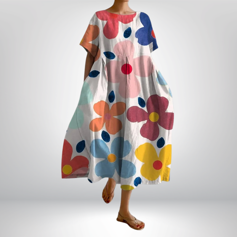 Valentina™ | Zwiewna kwiatowa sukienka letnia